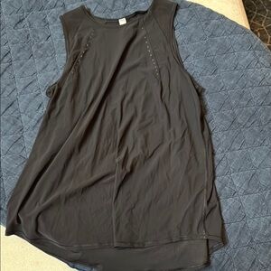 Lululemon Athletica Black Asymmetrical Muscle Tee